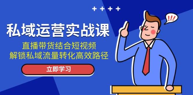 图片[1]-私域运营实战课：直播带货结合短视频，解锁私域流量转化高效路径-shxbox省心宝盒