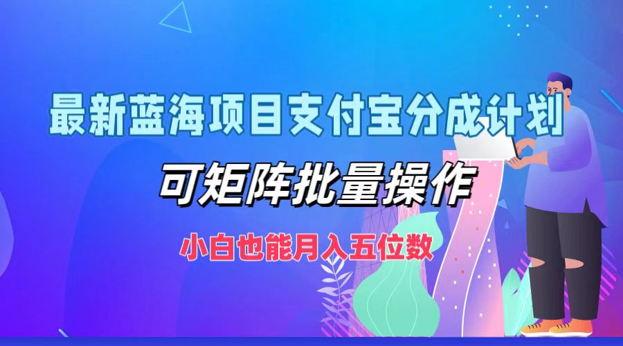 图片[1]-最新蓝海项目支付宝分成计划，可矩阵批量操作，小白也能月入五位数-shxbox省心宝盒