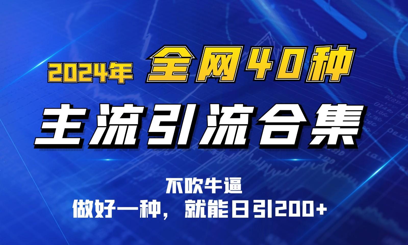 图片[1]-2024年全网40种暴力引流合计，做好一样就能日引100+-shxbox省心宝盒